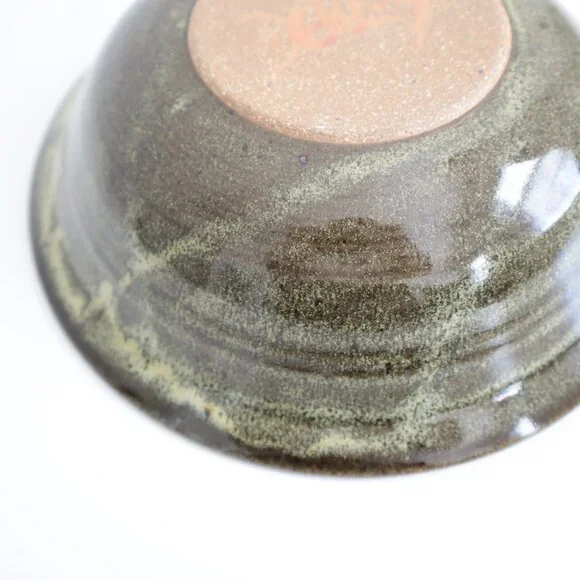 Studio Art Pottery Medium Bowl Signed Dewey - Picture 5 of 5